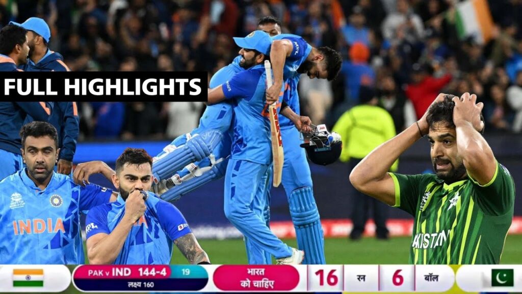 India vs Pakistan 2022 world cup best cricket match all time for fans