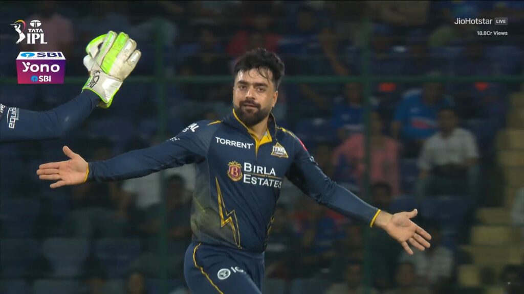 IPl 2026 rashid khan took 3 wickets and celberation image